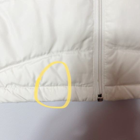 Lands’ End Ivory/Off White Puffer Vest Size Small 6-8 - Picture 4 of 9